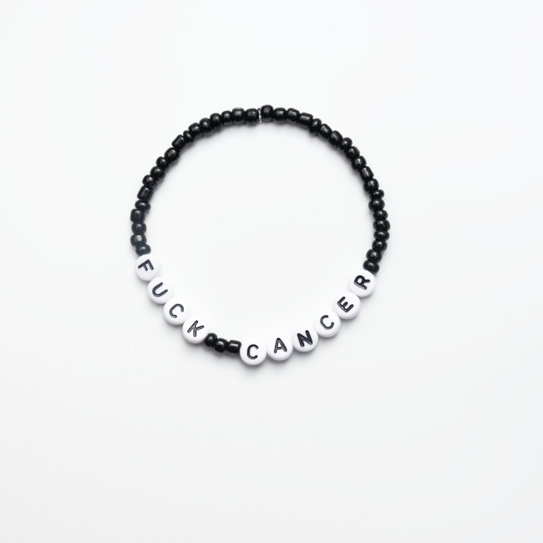 Fuck Cancer-armbånd i svart (limited edition)