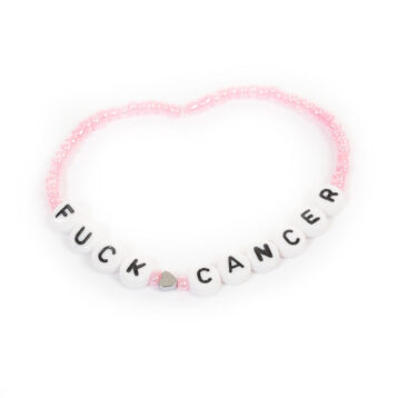 Fuck Cancer-armbånd i rosa
