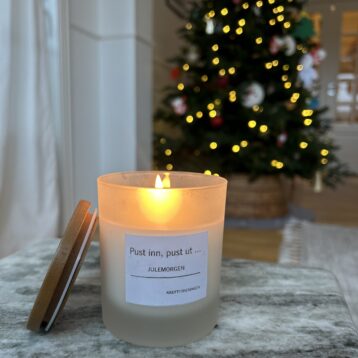 Lys med duft julemorgen, sitrus